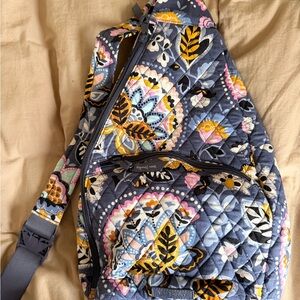 Vera Bradley Blue Floral Quilted Backpack